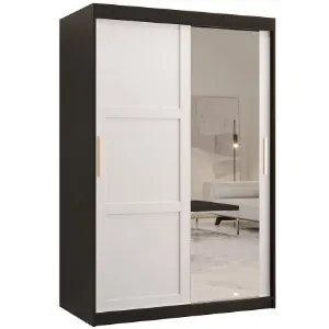 Obrazek Szafa Amiro 2 120 czarny/biały