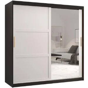 Obrazek Szafa Amiro 2 180 czarny/biały