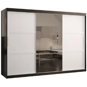 Obrazek Szafa Amiro 2 250 czarny/biały