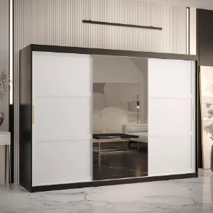 Obrazek Szafa Amiro 2 250 czarny/biały