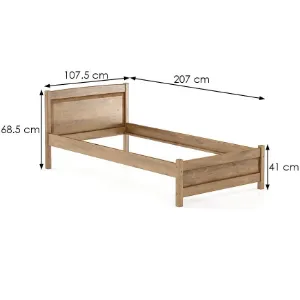 Obrazek Łóżko sosna LK125–100x200 kol dąb