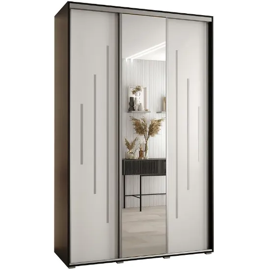 Obrazek Szafa 45 Canaris 13 170 czarny/biały/silver