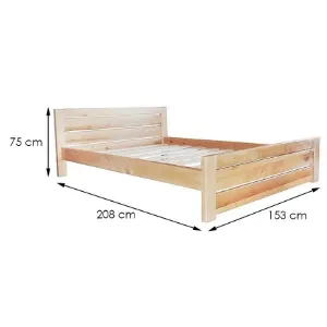 Obrazek Łóżko Oliwia 140 drewno olcha naturalna