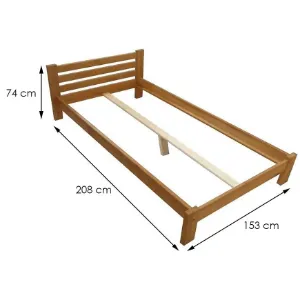 Obrazek Łóżko Ewa 140 drewno olcha naturalna