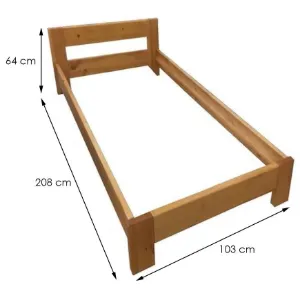 Obrazek Łóżko KT Kuba T3 90 kol. olcha