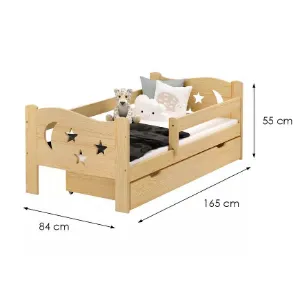 Obrazek Łóżko Mikołaj 80/160 mat sosna