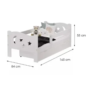Obrazek Łóżko Mikołaj 80/160 mat biały