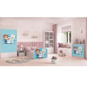 Obrazek Łóżko Dziecięce Babydreams+Sz+M Biały 70x140 Kraina Lodu