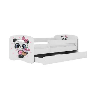 Obrazek Łóżko Dziecięce Babydreams+Sz+M Biały 70x140 Panda