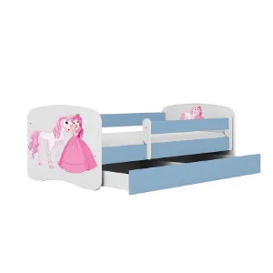 Obrazek Łóżko Dziecięce Babydreams+Sz+M Niebieski 70x140 2 Księżniczka