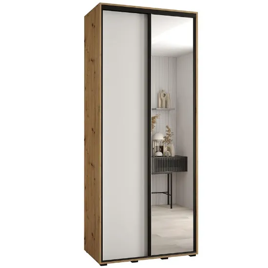 Obrazek Szafa 45 Canaris 3 110 artisan/biały/czarny