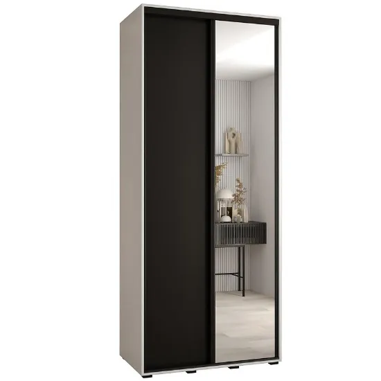 Obrazek Szafa 45 Canaris 3 110 biały/czarny/czarny