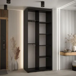 Obrazek Szafa 45 Canaris 3 110 czarny/biały/gold