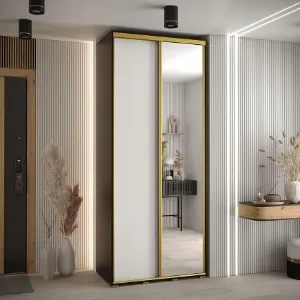 Obrazek Szafa 45 Canaris 3 110 czarny/biały/gold