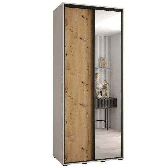 Obrazek Szafa 45 Canaris 3 120 biały/artisan/czarny