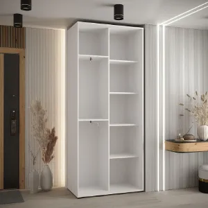 Obrazek Szafa 45 Canaris 3 120 biały/czarny/gold