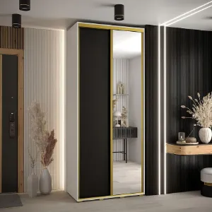 Obrazek Szafa 45 Canaris 3 120 biały/czarny/gold