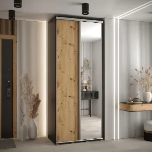 Obrazek Szafa 45 Canaris 3 120 czarny/artisan/silver