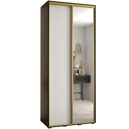 Obrazek Szafa 45 Canaris 3 120 czarny/biały/gold