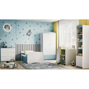 Obrazek Łóżko Dziecięce Babydreams+Sz+M Niebieski 80x160