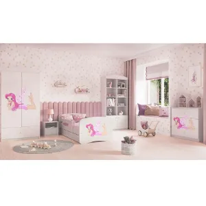 Obrazek Łóżko Dziecięce Babydreams+Sz+M Biały 80x160 Wróżka 2