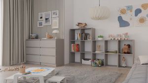 Obrazek Regał Carl 2 glina