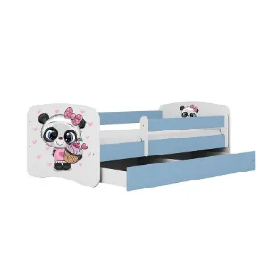 Obrazek Łóżko Dziecięce Babydreams+Sz+M Niebieski 80x180 Panda