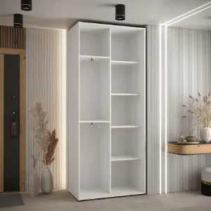 Obrazek Szafa 45 Canaris 3 130 biały/czarny/czarny