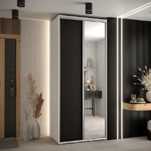 Obrazek Szafa 45 Canaris 3 130 biały/czarny/silver