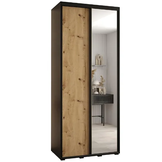 Obrazek Szafa 45 Canaris 3 130 czarny/artisan/czarny