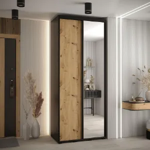 Obrazek Szafa 45 Canaris 3 130 czarny/artisan/czarny