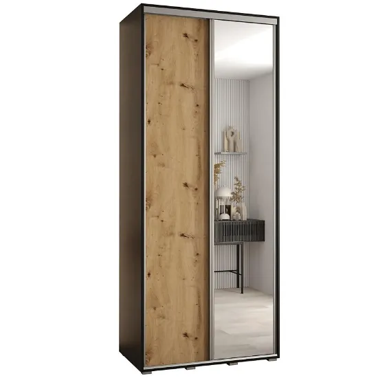 Obrazek Szafa 45 Canaris 3 130 czarny/artisan/silver