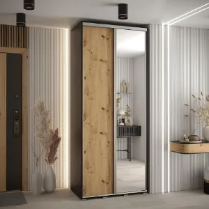 Obrazek Szafa 45 Canaris 3 130 czarny/artisan/silver