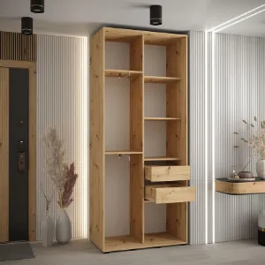 Obrazek Szafa 45 Canaris 3 130 czarny/biały/czarny