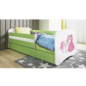 Obrazek Łóżko Dziecięce Babydreams+Sz+M Zielone 80x180 2 Księżniczka