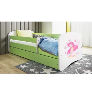 Obrazek Łóżko Dziecięce Babydreams+Sz+M Zielone 80x180 Wróżka 1