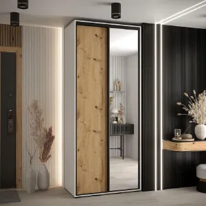 Obrazek Szafa 45 Canaris 3 140 biały/artisan/czarny