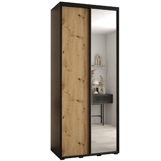 Obrazek Szafa 45 Canaris 3 140 czarny/artisan/czarny