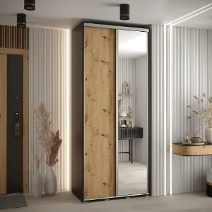 Obrazek Szafa 45 Canaris 3 140 czarny/artisan/silver