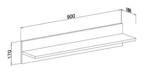 Obrazek Półka NR-12 Trafiko 90 różowy