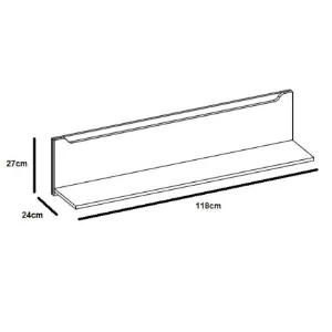 Obrazek Półka 32 DESJO 118 dąb san remo