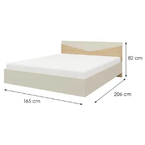 Obrazek Łóżko 160 Aston 8 Szary Beż/Dąb Olejowany