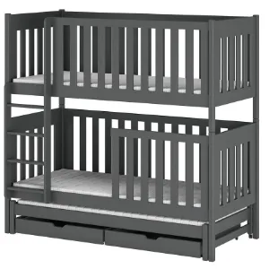 Obrazek Łóżko Piętrowe Emilka 90x200 graphite