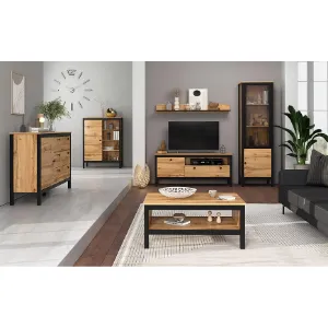 Obrazek Półka Palmer D Dąb Wotan/Czarny