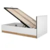 Obrazek Łóżko Torino 120+Stelaż z Podnośnikiem  1201 biały/dąb castello/grafit