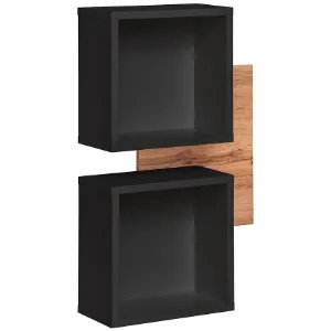 Obrazek Półka Easy WTZ EY TYP 04 WOTAN/CZARNY