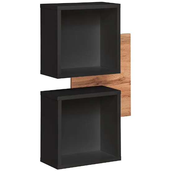 Obrazek Półka Easy WTZ EY TYP 04 WOTAN/CZARNY