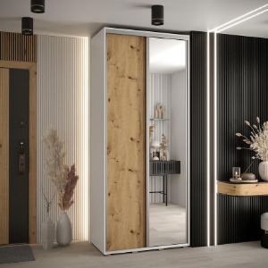 Obrazek Szafa 45 Canaris 3 110 biały/artisan/silver