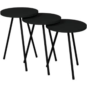 Obrazek Zestaw 3 stolików Fd–3pcts-007 antracyt