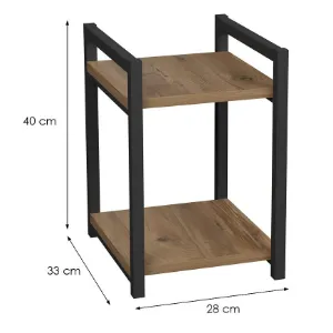 Obrazek Stolik Fd-2lmps-001 Naturalny/Czarny